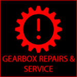 Image of a red gear representing a gearbox problem