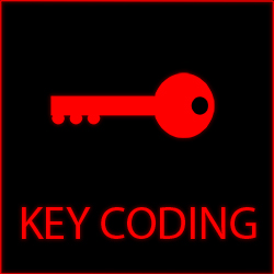 Image of a key representing key coding