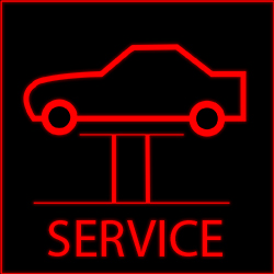 Image of a BMW service warning light